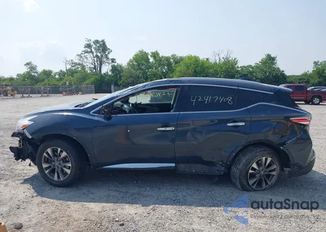 2017 Nissan Murano Sl from USA, damaged, VIN 5N1AZ2MH7HN130454